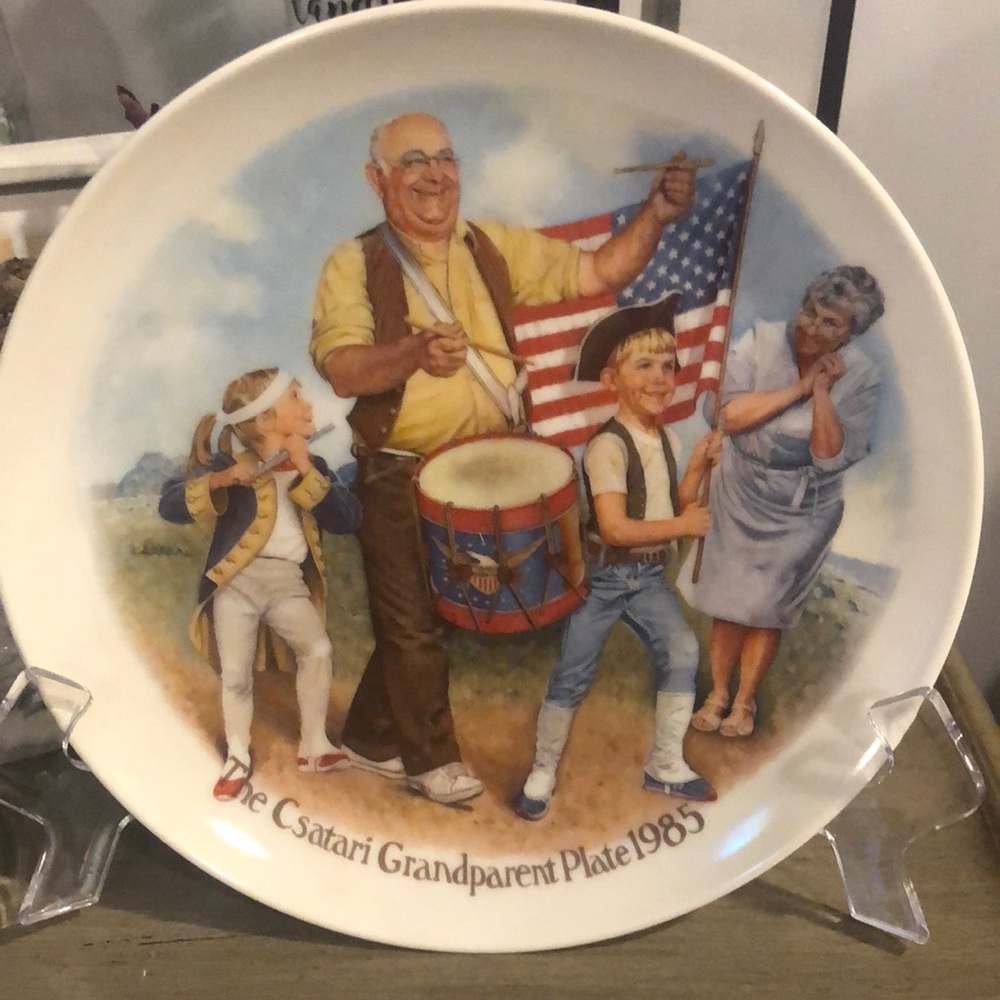 VINTAGE 1985 EDWIN M. KNOWLES THE PATRIOTS PARADE COLLECTIBLE PLATE ONLY EDITION